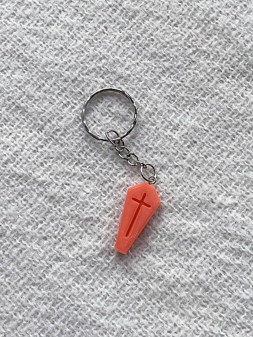 Truhličky oranžové - prívesok/ kľúčenka