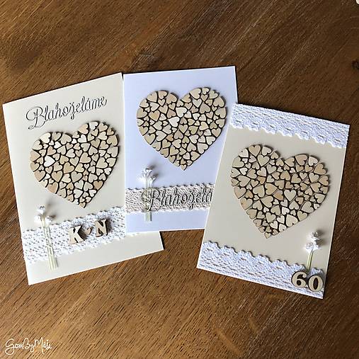 Papiernictvo - Srdiečkový telegram s mini kvietkami - 16351604_