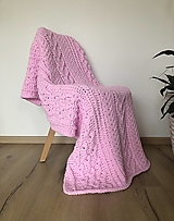 Detský textil - Deka do kočíka z Alize Puffy Fine 130x90cm - baby ružová - 16350550_
