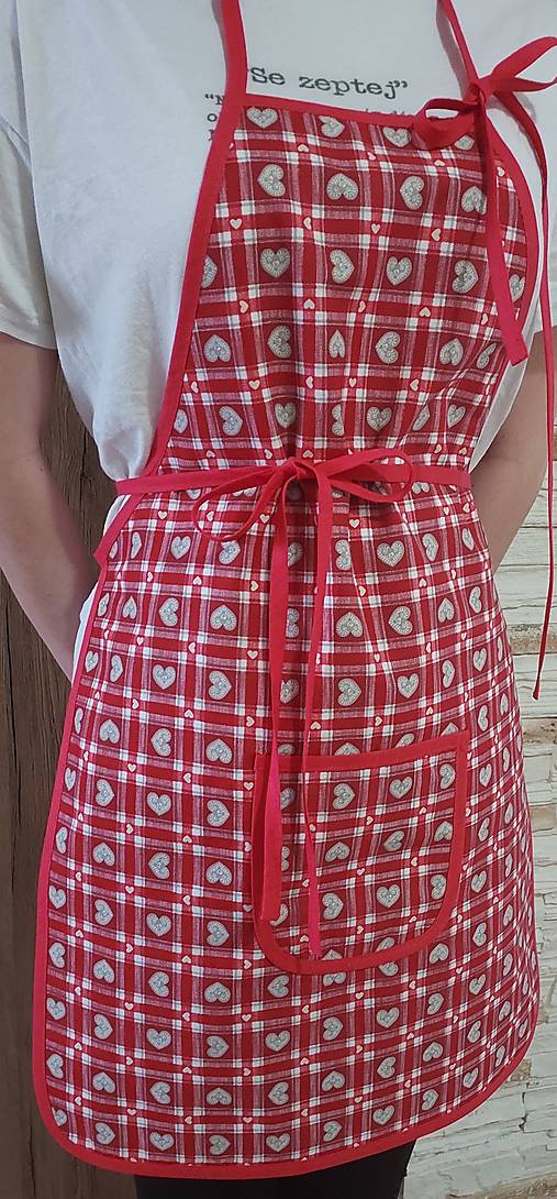 Iné oblečenie - Dámska zástera,,chalupárske srdiečko" - 16353175_
