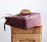 Veľké tašky - Kožená "HOBO" kabelka *Maroon* - 16353321_