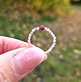 Prstene - Prsteň*rubelit*ružový turmalín*ombré*Ag - 16354249_