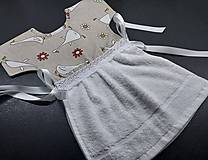 Úžitkový textil - Dekoračný uterák na rúru,,húsky na režnej" - 16354633_