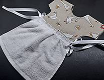 Úžitkový textil - Dekoračný uterák na rúru,,húsky na režnej" - 16354635_