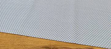 Textil - Bavlnená látka - Srdiečka - cena za 10 centimetrov (Modrá) - 16357320_