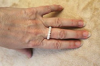 Prstene - mesačný kameň prsteň- flexibilný - 16355157_