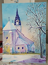 Obrazy - Spišská Nová Ves, akvarel, 30x40 - 16357045_
