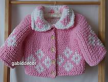 Detské oblečenie - Detský obojstranný kabátik/svetrík z vlny puffy more - 16355474_