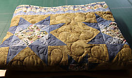 Úžitkový textil - Patchworková deka,vankúšiky,obrus-SEMINOLE STAR - 16355829_