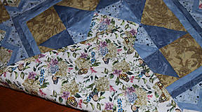 Úžitkový textil - Patchworková deka,vankúšiky,obrus-SEMINOLE STAR - 16355853_