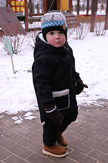 Detské oblečenie - Bunda Softshell S Barančekom Čierna - 16355796_