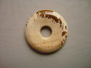 Minerály - Donut 30 mm - jaspis obrázkový, č.6f - 16356433_