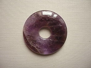 Minerály - Donut 30 mm - ametyst, č.4f - 16356485_