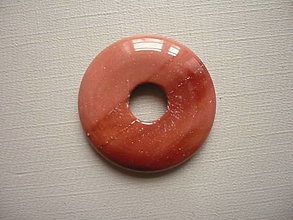 Minerály - Donut 30 mm - jaspis mookait, č.6f - 16356510_