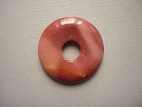 Minerály - Donut 30 mm - jaspis mookait, č.18f - 16356520_