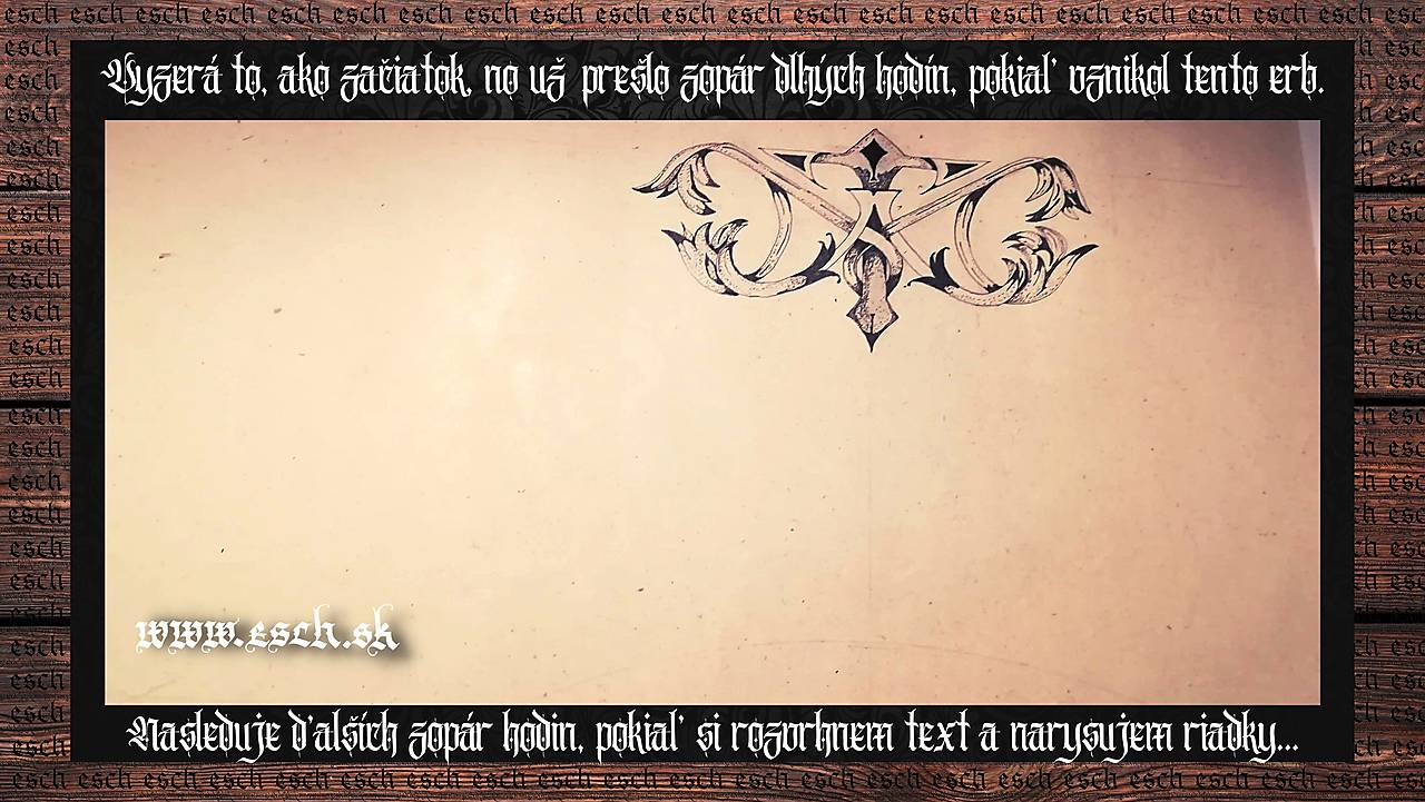 OZNÁMENIE O SVADBE + ERB