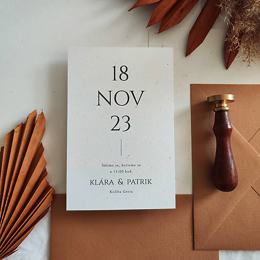 Papiernictvo - Svadobné oznámenie - Veľký dátum - 16360253_