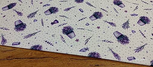 Textil - Bavlna režná - Levanduľa - cena za 10 centimetrov - 16357518_