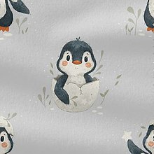 Textil - tučniaky, 100 % bavlnený perkál EÚ, šírka 160 cm - 16357645_