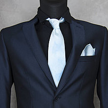 Pánske doplnky - SET Hodvábna kravata + vreckovka LIMIT_40, ručná výroba - 16357488_