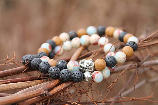 Náramky - Buddha SET 2 náramkov MMXXIVb - 16358736_