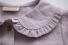 Detské oblečenie - Detská ľanová košeľa s golierom Perla - 16358970_