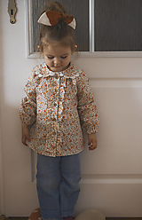 Detské oblečenie - Detská bavlnená košeľa s golierom Celia - 16358982_