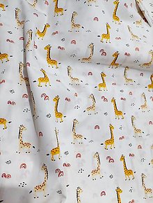 Detský textil - Stabilizačný vankúšik (Žirafky na bielej) - 16357690_