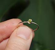 Prstene - Strieborný prsteň mini - oliva - 16360307_