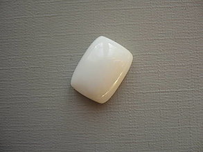 Minerály - Kabošon – bílý opál 16 mm, č.15f - 16359686_