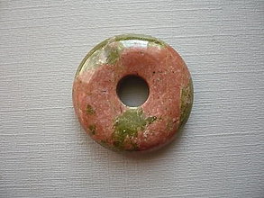 Minerály - Donut kulatý - unakit 25 mm, č.3f - 16359718_