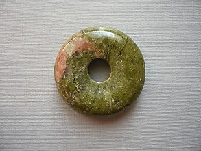 Minerály - Donut kulatý - unakit 25 mm, č.4f - 16359722_