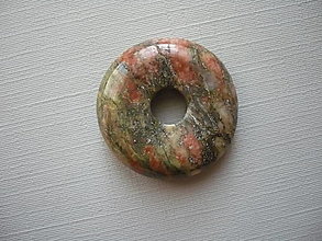 Minerály - Donut kulatý - unakit 25 mm, č.10f - 16359758_