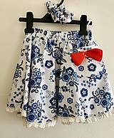 Detské oblečenie - Kruhová suknička s vreckom - 16359323_