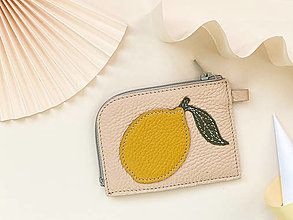 Peňaženky - Peňaženka citrón - 16362586_