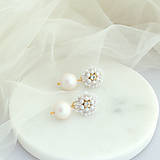 Náušnice - Vintage perlové náušnice (Ag925) - 16360487_