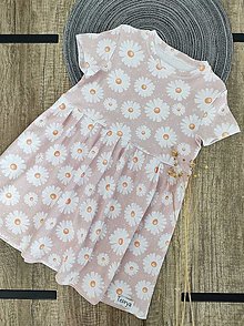 Detské oblečenie - Letné šaty vzor Margarétka - 16361315_