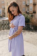 Oblečenie na dojčenie - Oversize ačkové šaty – LILA - 16360639_