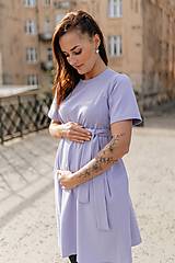 Oblečenie na dojčenie - Oversize ačkové šaty – LILA - 16360640_
