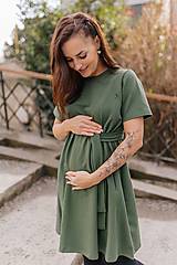 Oblečenie na dojčenie - Oversize ačkové šaty – army green - 16360707_