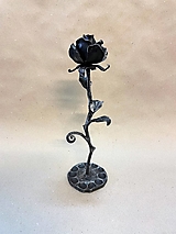 Dekorácie - kovaná ruža - strieborná - 16362408_