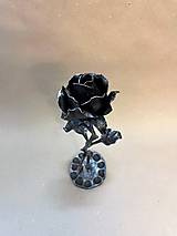 Dekorácie - kovaná ruža - strieborná - 16362411_