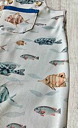Detské oblečenie - Rebrované trakáče rybky - 16361799_