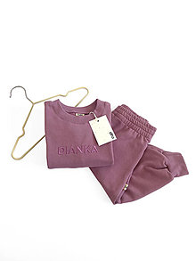Detské oblečenie - Detská mikina s menom DIANKA - lavender - 16363339_