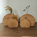 Drevené dubové vázy