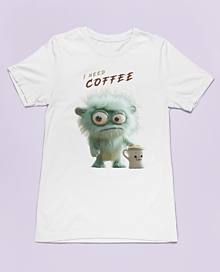 Topy, tričká, tielka - Dámske tričko s potlačou - I need a coffee - 16363270_