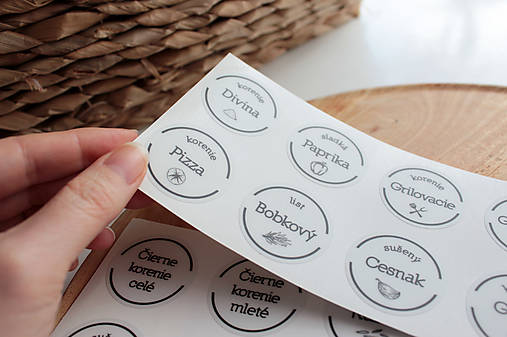 Úložné priestory & Organizácia - Výpredaj - sada transparentných nálepiek - 16361328_