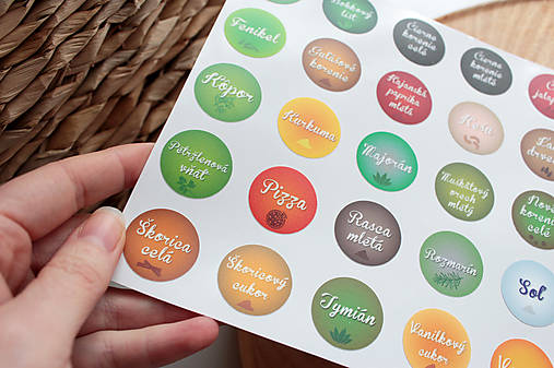 Úložné priestory & Organizácia - Výpredaj - sada farebných nálepiek (mini) - 16361752_