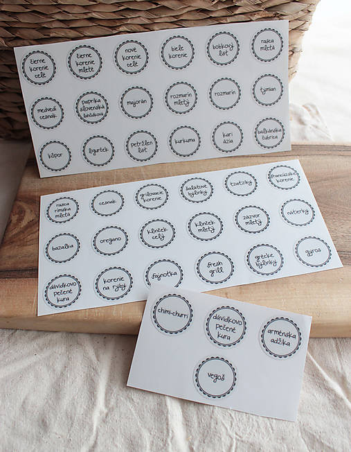 Úložné priestory & Organizácia - Výpredaj - sada priesvitných nálepiek S1 - 16361778_