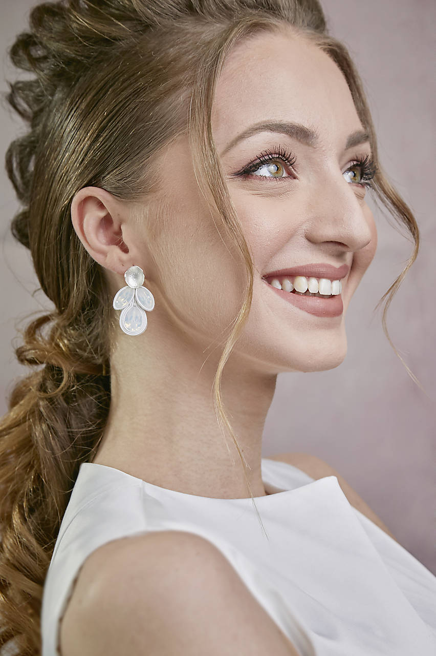 Svadobné náušnice Valentína 